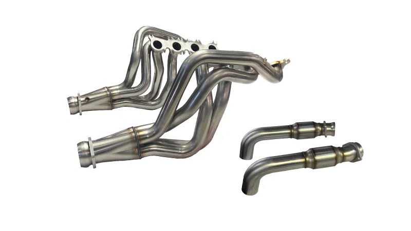 Kooks Headers 1151H622, 15+ Mustang 5.0L 4V 2in x 3in SS Headers w/Catted OEM Connection Pipe