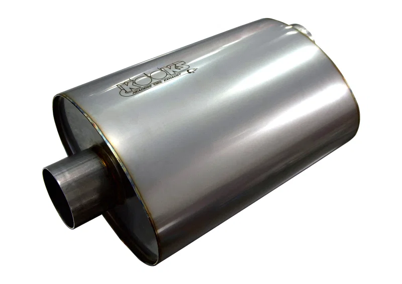 Kooks Headers MUF-009, 2.5in. Oval Center/Offset Muffler 12in. Long Body Stainless Steel