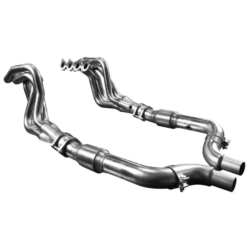 Kooks Headers 1151H631, 15+ Mustang 5.0L 4V 2in x 3in SS Headers w/Green Catted OEM Connection Pipe