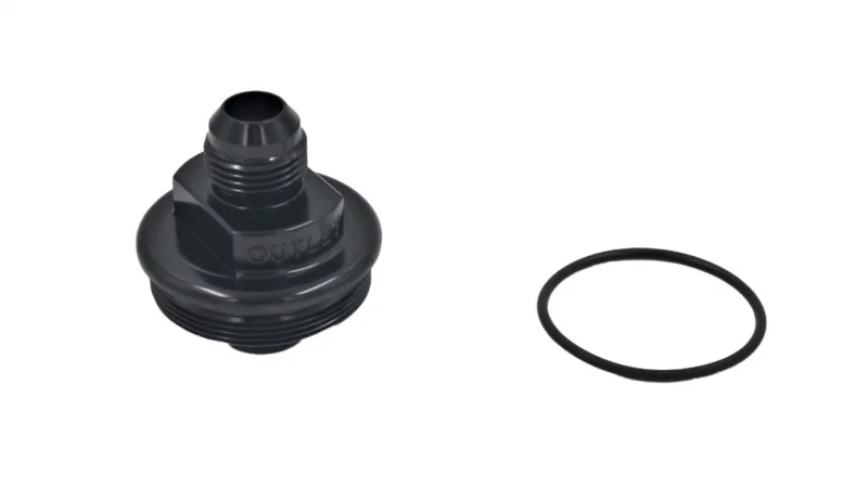 Fuelab 108020101-7, Replacement Filter Cap -10AN Outlet - Black
