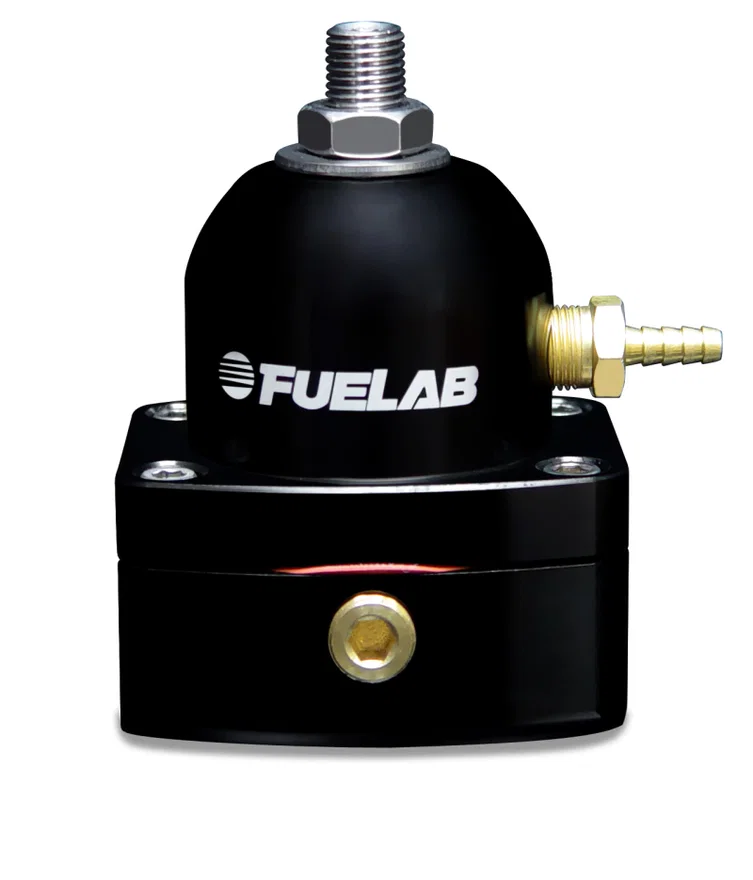 Fuelab 51504-1, 515 Carb Adjustable FPR 4-12 PSI (2) -6AN In (1) -6AN Return - Black