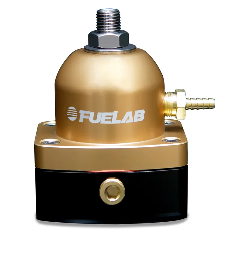 Fuelab 51504-5, 515 Carb Adjustable FPR 4-12 PSI (2) -6AN In (1) -6AN Return - Gold