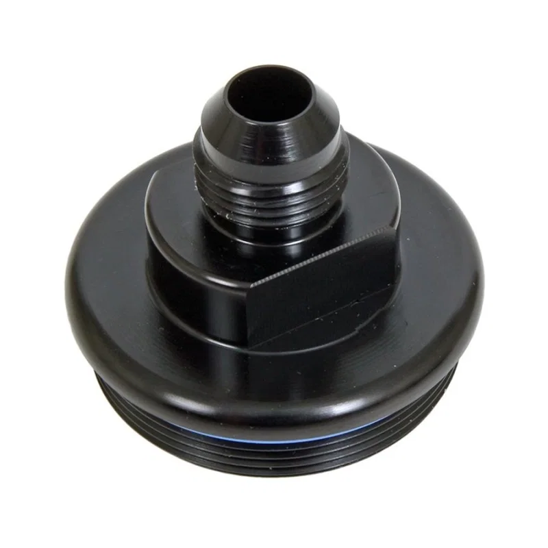 Fuelab 108020102-6, Replacement Filter Cap -8AN Inlet - Black
