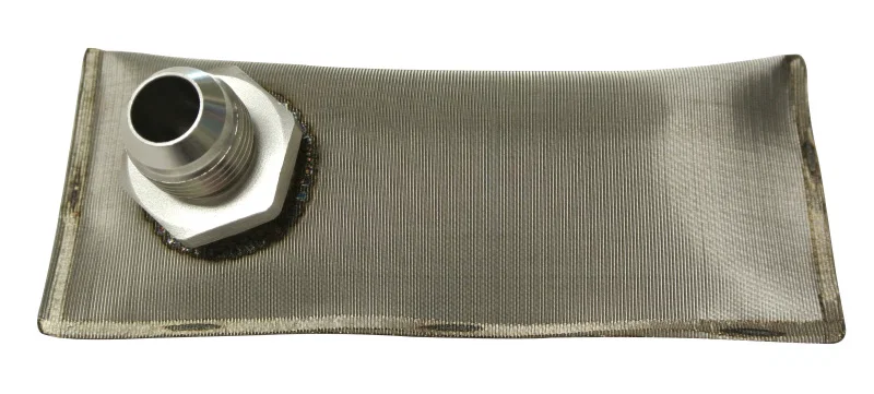 Fuelab 83801, In-Tank Fuel Sock Kit 100 Micron Stainless w/-10AN Adaptor Fitting for 4X4xx Series Pumps