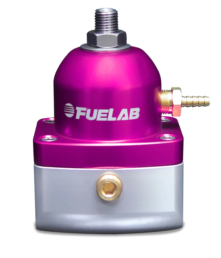 Fuelab 51503-4, 515 Carb Adjustable FPR 4-12 PSI (2) -10AN In (1) -6AN Return - Purple