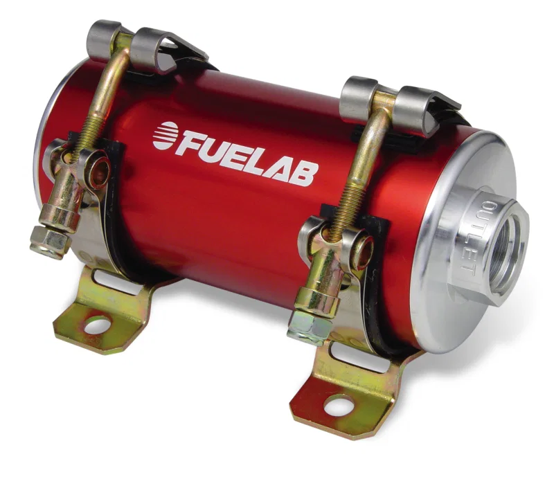 Fuelab 40401-2, Prodigy Reduced Size EFI In-Line Fuel Pump - 700 HP - Red
