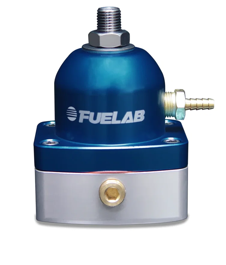 Fuelab 51504-3, 515 Carb Adjustable FPR 4-12 PSI (2) -6AN In (1) -6AN Return - Blue