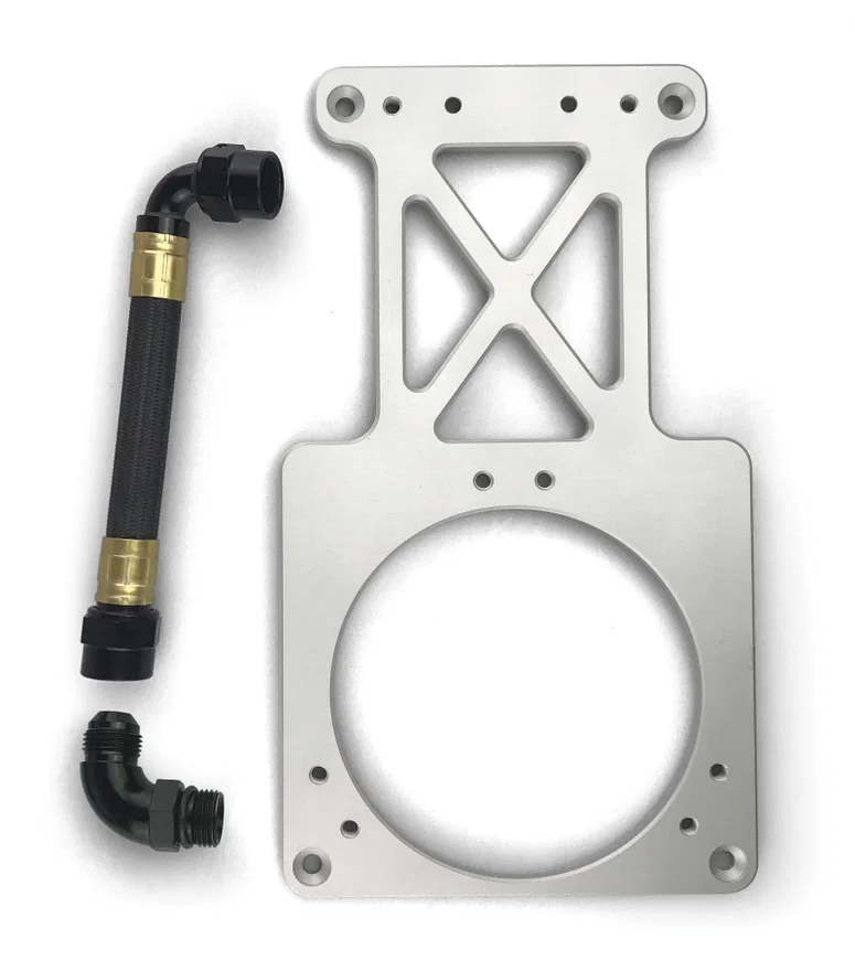 Fuelab 23902, Fuel Surge Tank Upgrade Kit (Bracket/Hardware/Hose Assembly/90 Degree Fitting) - 290mm System