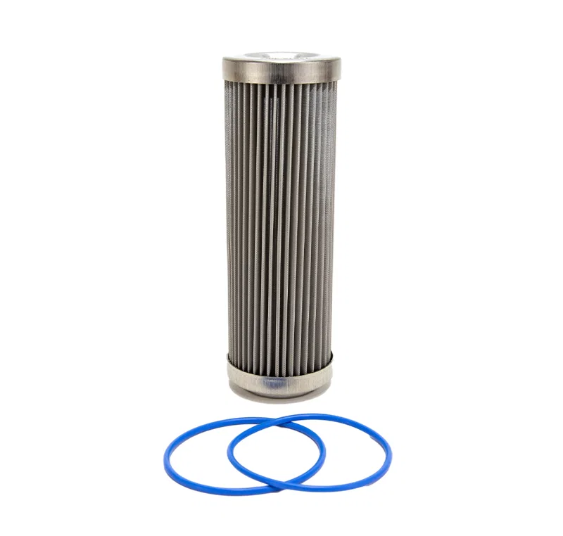 Fuelab 71812, 40 Micron Stainless Steel Replacement Element - 6in w/2 O-Rings & Instructions