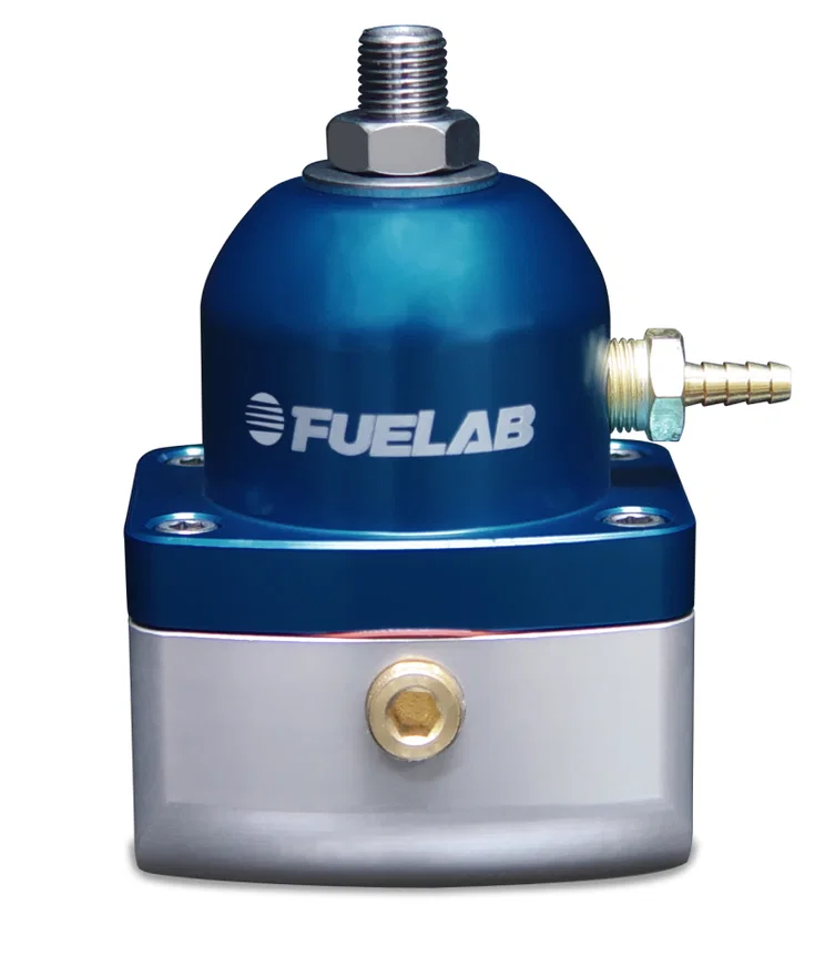 Fuelab 51501-3, 515 EFI Adjustable FPR 25-90 PSI (2) -10AN In (1) -6AN Return - Blue