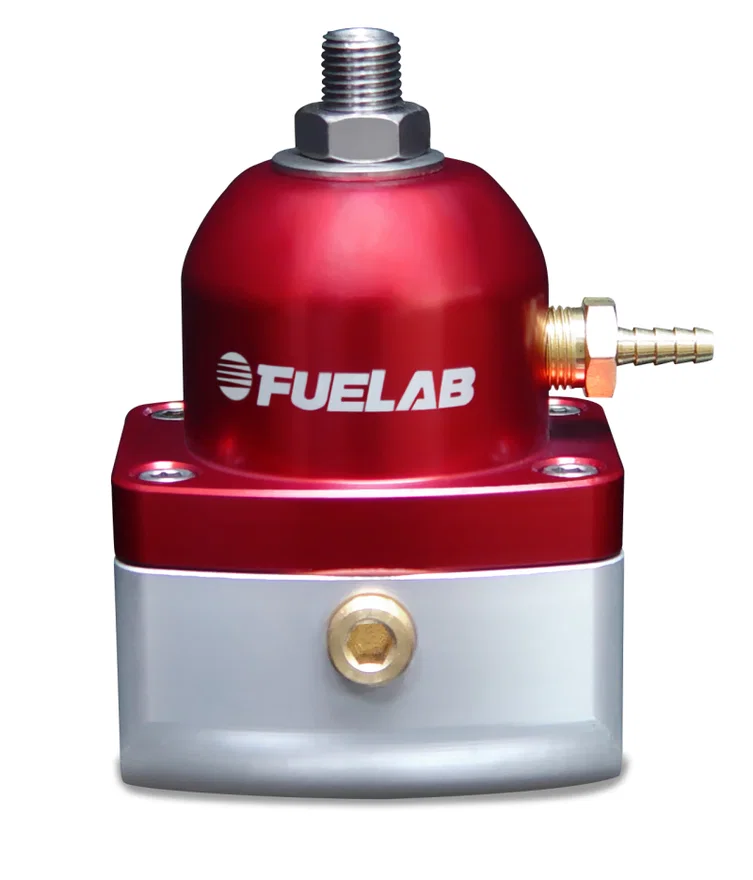 Fuelab 51501-2, 515 EFI Adjustable FPR 25-90 PSI (2) -10AN In (1) -6AN Return - Red