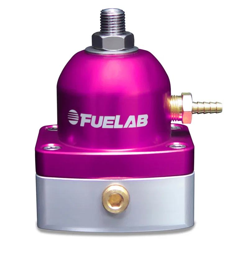 Fuelab 51504-4, 515 Carb Adjustable FPR 4-12 PSI (2) -6AN In (1) -6AN Return - Purple