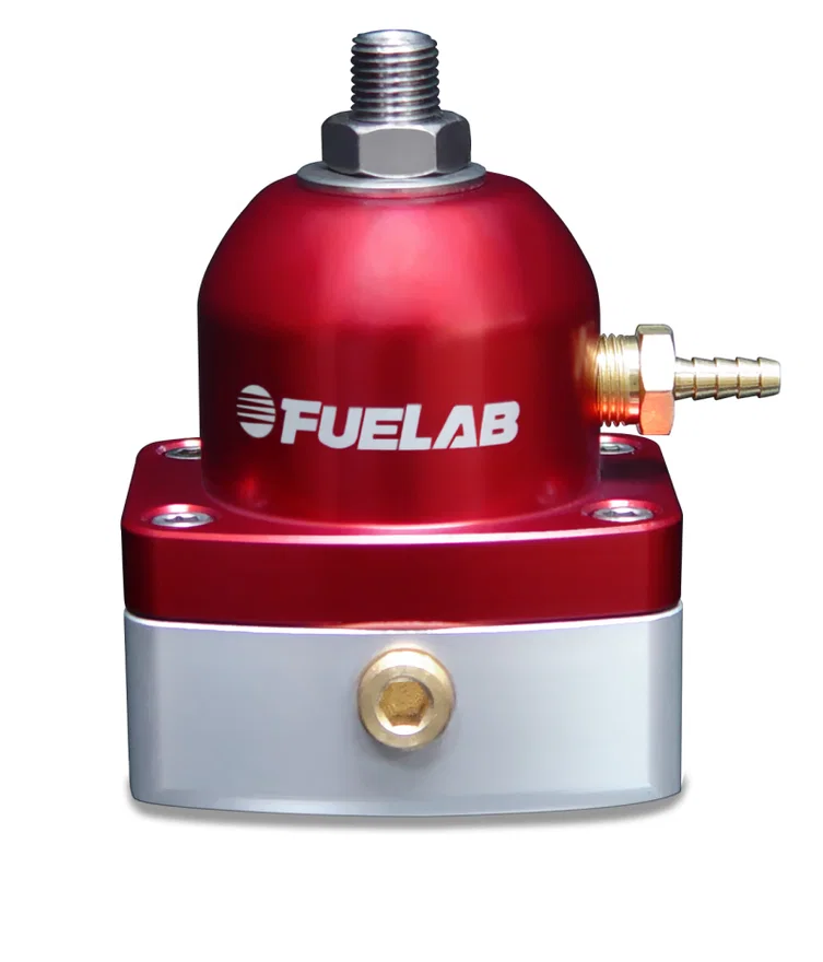 Fuelab 52502-2, 525 Carb Adjustable FPR In-Line 4-12 PSI (1) -6AN In (1) -6AN Return - Red