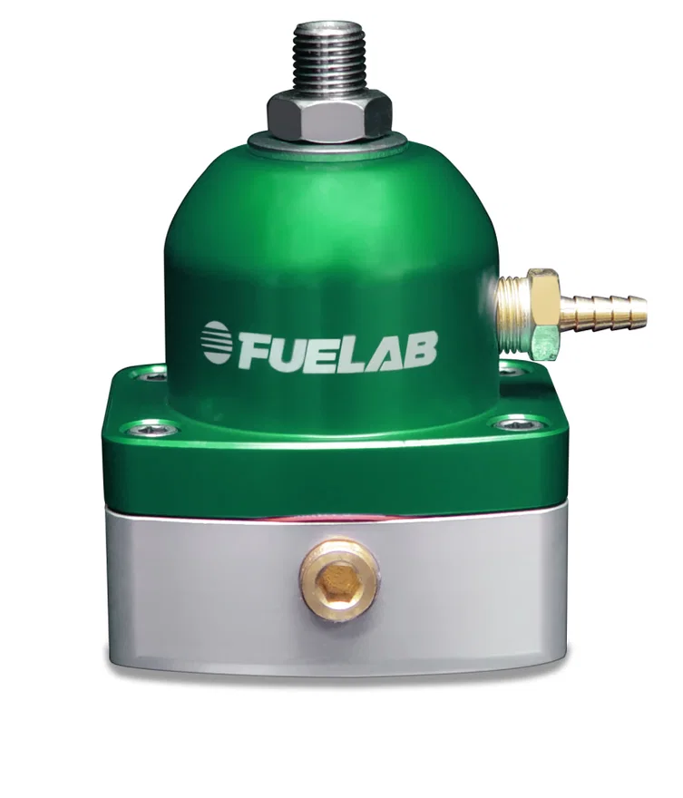 Fuelab 51504-6, 515 Carb Adjustable FPR 4-12 PSI (2) -6AN In (1) -6AN Return - Green