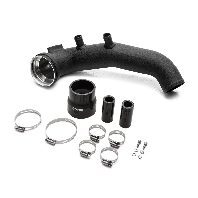 COBB 7B1212, BMW N54 Intercooler Charge Pipe - Wrinkle Black