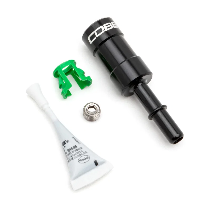 COBB 300115, EFI Quick Disconnect 1/8in NPT Tap to 3/8in fuel lines