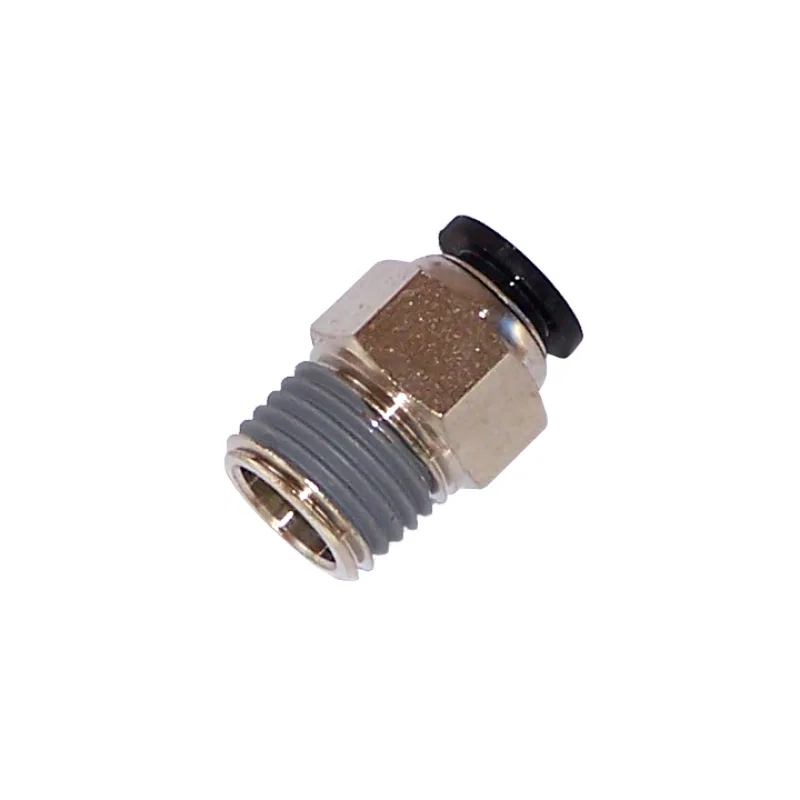 Kleinn Air Horns 51414P, 1/4In OD Tubing 1/4In M NPT Straight Push-to-Connect Fitting