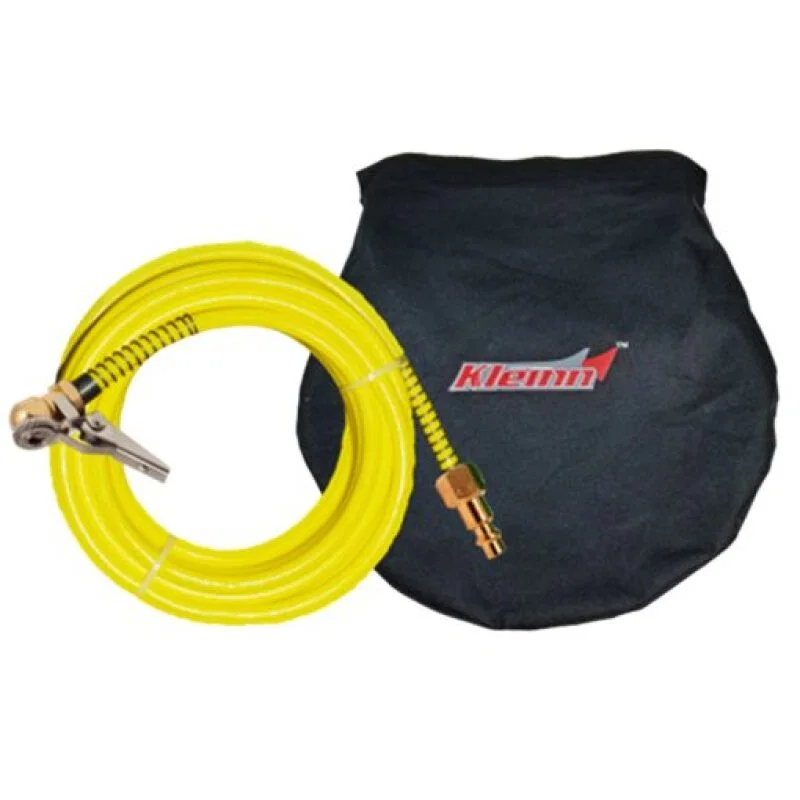 Kleinn Air Horns INF-1, Tire Inflator Kit w/ 30 ft Hose/ Quick Connect Fittings/Carrying Case