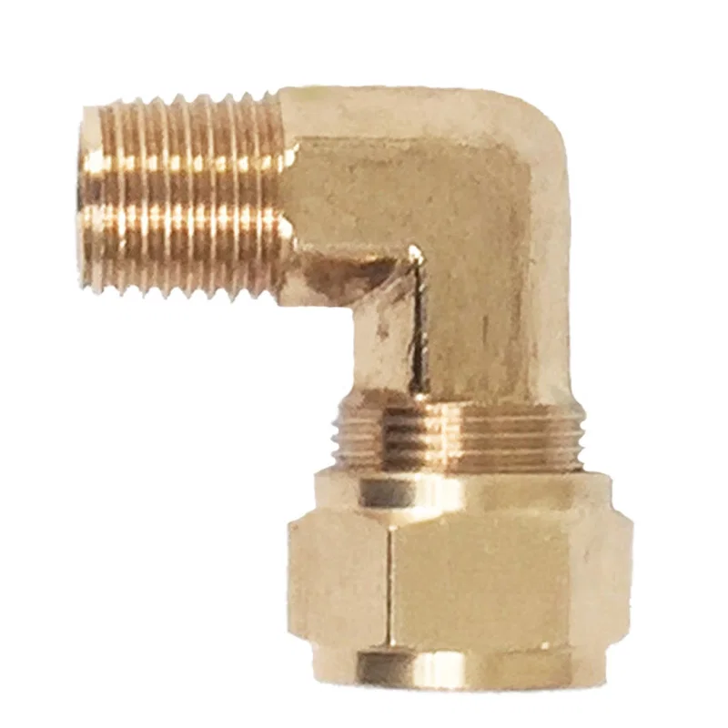 Kleinn Air Horns 51414L, 1/4In OD Tubing 1/4In M NPT Elbow Compression Fitting