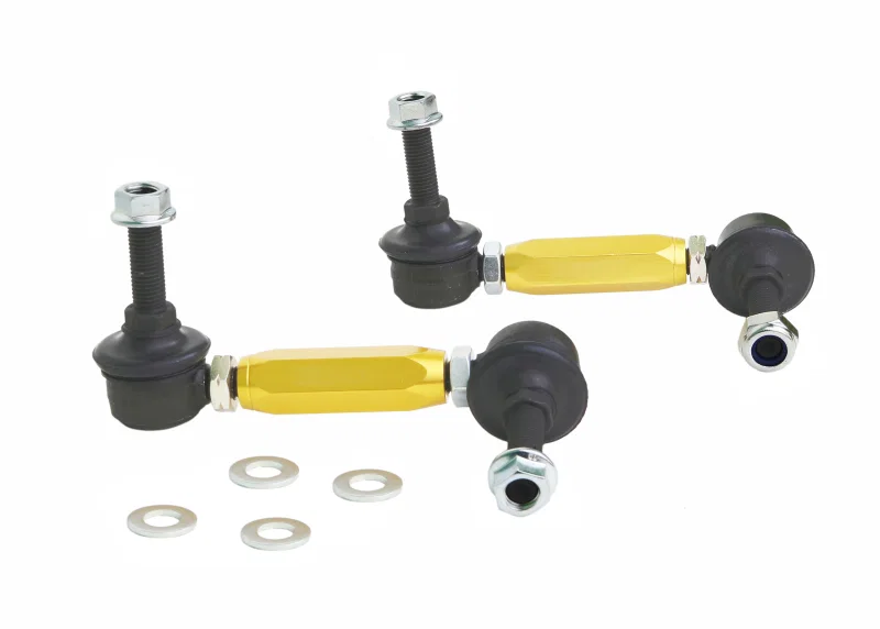 Whiteline KLC140-115, Universal Swaybar Link Kit-Heavy Duty Adj Steel Ball w/ 10mm Ball Stud