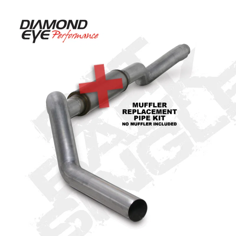 Diamond Eye Performance K5126A-RP, KIT 5in Catback MFLR RPLCMENT PIPE Single AL: 2006-2007.5 CHEVY 6.6L 2500/3500