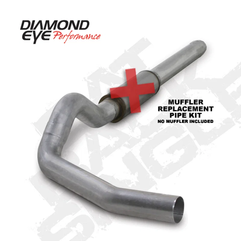 Diamond Eye Performance K5244A-RP, KIT 5in Catback MFLR RPLCMENT PIPE Single AL: 2004.5-2007.5 DODGE CUMMINS 600