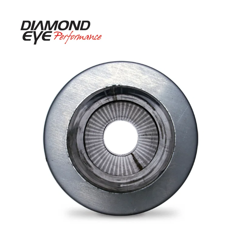 Diamond Eye Performance 460031, MFLR 4inID SGL IN/SGL OUT 7inDIA X 24in BODY 30in LENGTH PERF SLOTTED ENDS 409 SS
