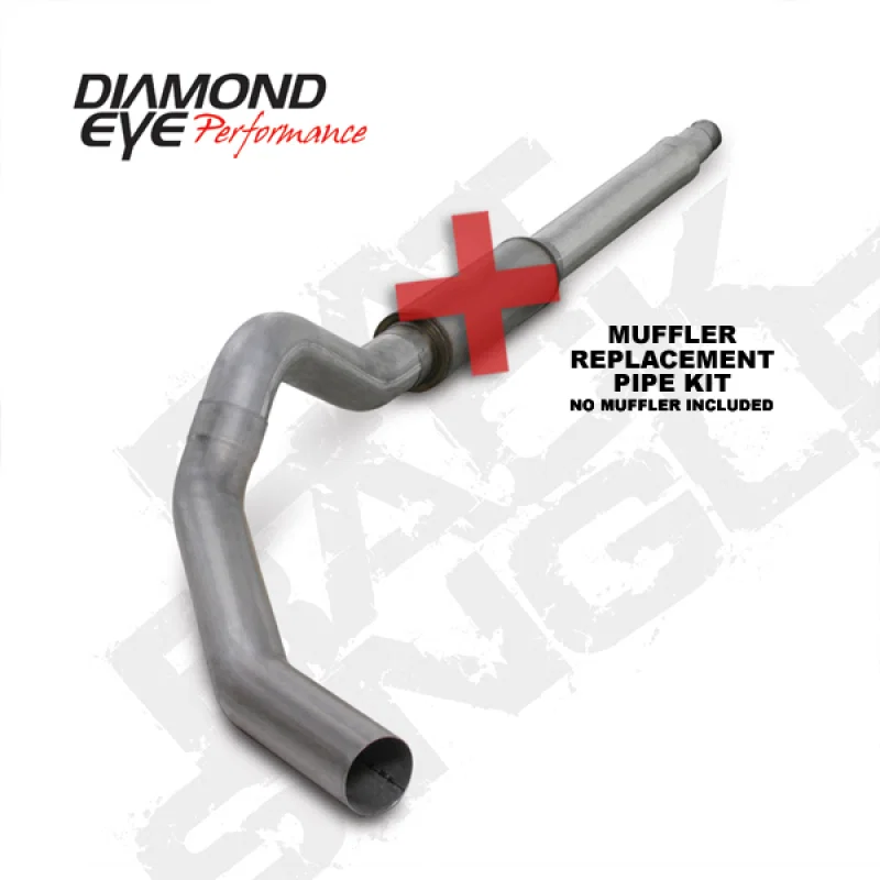 Diamond Eye Performance K5344A-RP, KIT 5in Catback MFLR RPLCMENT PIPE Single AL: 03-07 FORD 6.0L F250/F350