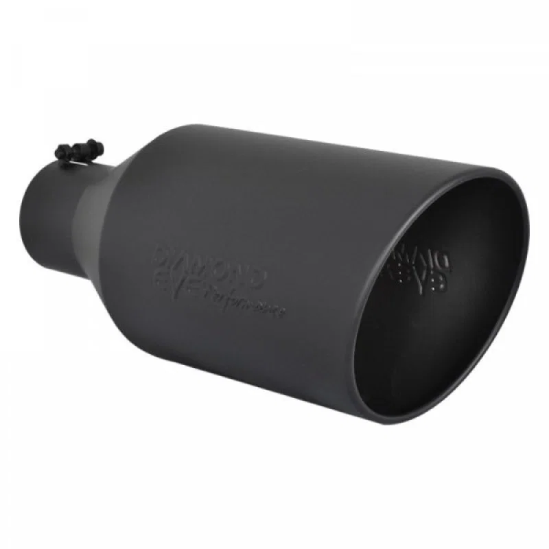Diamond Eye Performance 4818BRA-DEBK, TIP 4in-8inX18in BOLT-ON ROLLED ANGLE 15 ANGLE CUT DIAMOND EYE BLACK POWDER COATED