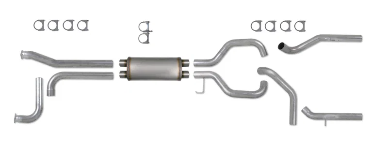 Diamond Eye Performance K3522A, KIT 3-1/2in Catback SPLIT DUAL GAS AL: NISSAN TITAN 5.6L 07-10