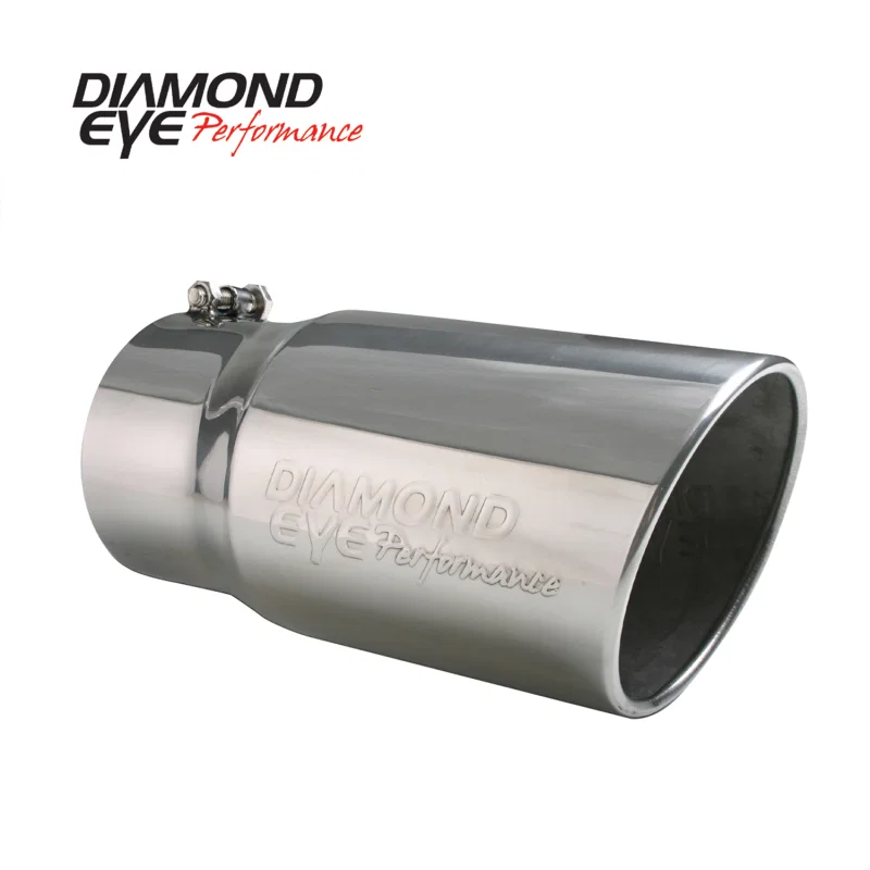 Diamond Eye Performance 4512BRA-DE, TIP 4in-5inX12in BOLT-ON ROLLED ANGLE 15-DEGREE ANGLE CUT: EMBOSSED DIAMOND EYE
