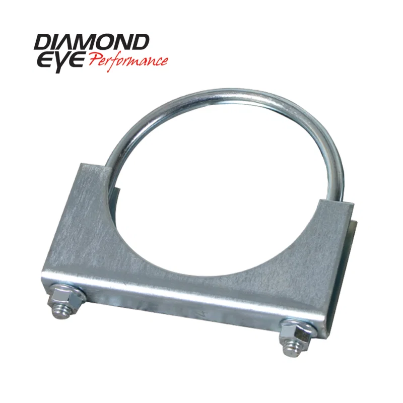 Diamond Eye Performance 454003, CLAMP 5in 3/8in U-BOLT 11 GAUGE SADDLE ZINC-COATED HEAVY DUTY