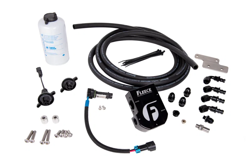 Fleece Performance FPE-CUMM-HFFBA-0318, 03-18 Dodge 2500/3500 Cummins Auxiliary Heated Fuel Filter