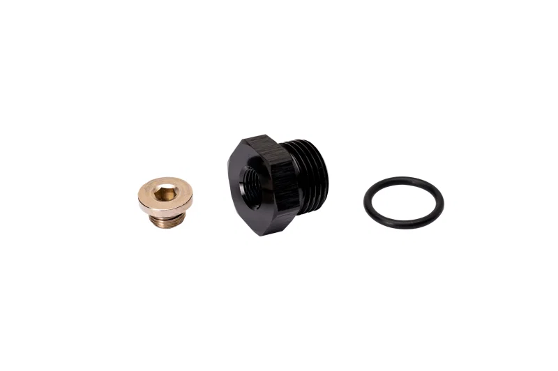 Fleece Performance FPE-APT-34-18NPT, Universal 3/4-16in O-Ring to 1/8in NPT Adapter w/1/8in NPT Plug