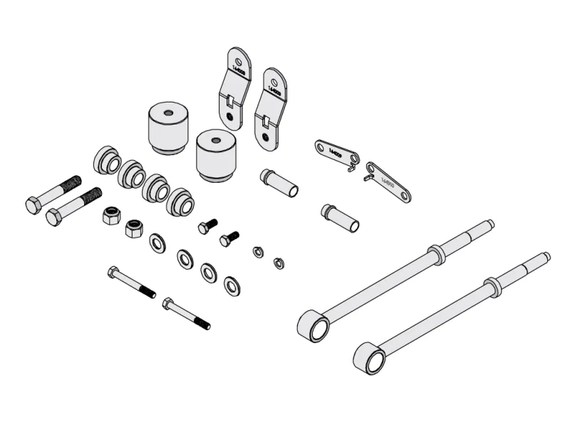 ICON 64000, 05-07 Ford F-250/F-350 Front 4.5in Box Kit