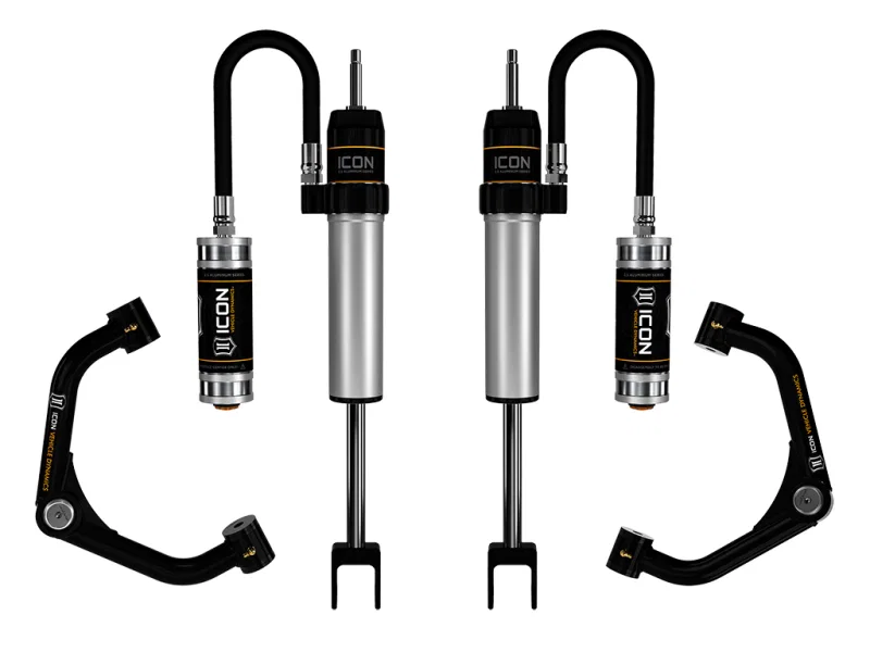 ICON 78734T, 2020+ GM HD 0-2in 2.5 Series RR Shock System w/Tube UCA