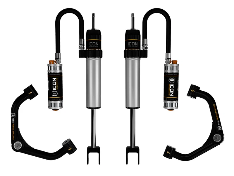 ICON 78735T, 2020+ GM HD 0-2in 2.5 Series CDCV Shock System w/Tube UCA