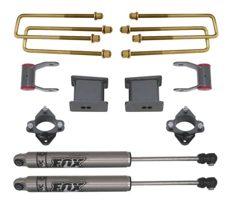 Maxtrac 901750F, 16-18 GM C1500 2WD w/Stamped Steel/Alum. Susp. 4in Rear Lift Kit
