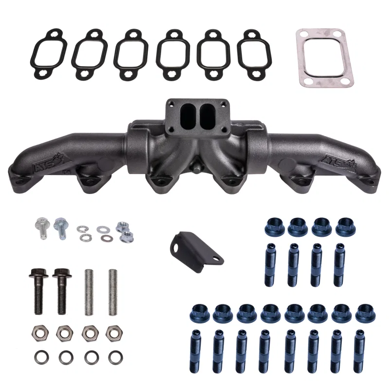 ATS Diesel 204-950-2218, 98.5-02 5.9L Cummins T3 3-Piece Pulse Flow Exhaust Manifold Kit w/ Gaskets & Hardware for Daihatsu Charade