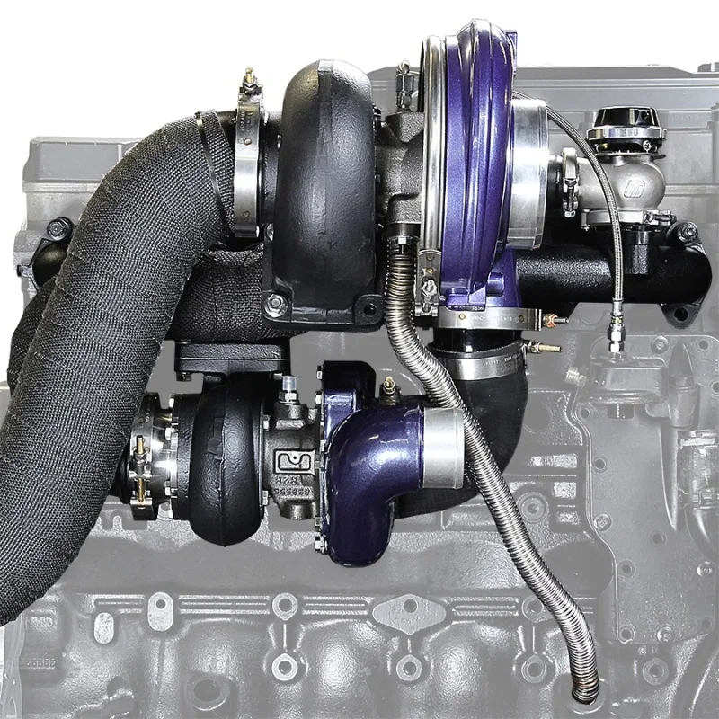 ATS Diesel 202-A35-2164, 94-98 Dodge Cummins 5.9L Aurora 3000/5000 Compound Turbo Kit