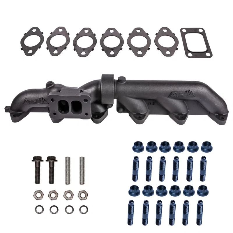 ATS Diesel 204-950-2272, 03-07 5.9L Cummins 2-Piece T3 Pulse Flow Exhaust Manifold Kit w/ Gaskets & Hardware