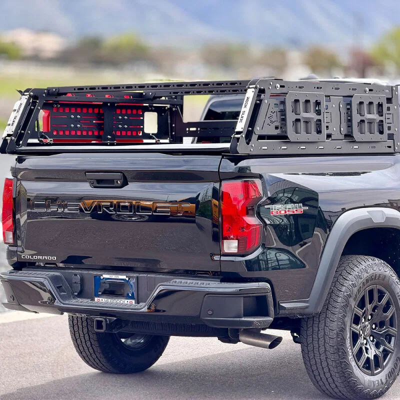 Rock Slide Engineering RK-200-GMMT, 23-26 Chevrolet Colorado/GMC Canyon Overland Deluxe Rack (3 Boxes)