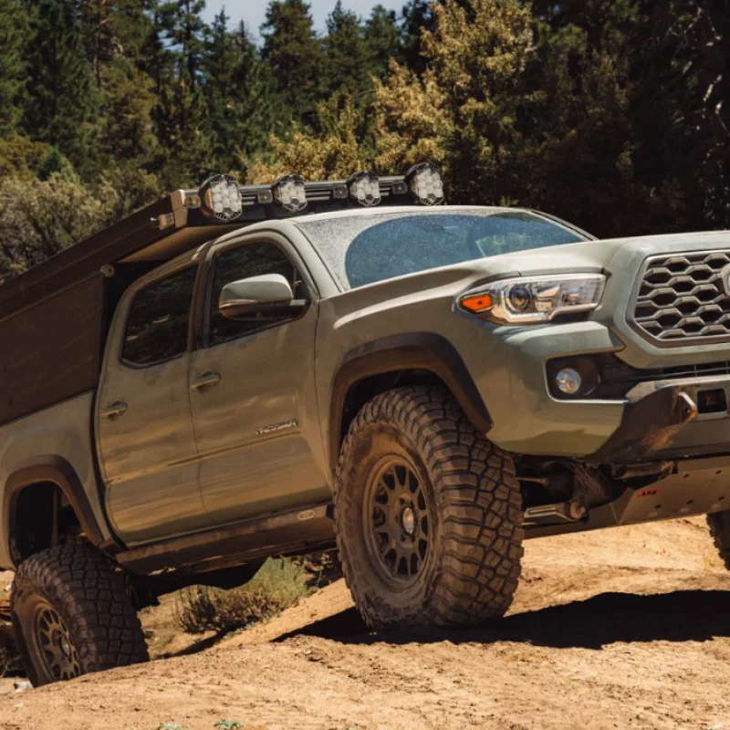 Rock Slide Engineering BD-SL-100-TACOD, 05-23 Toyota Tacoma Rock Sliders Drivers Side Black Powdercoat Steel