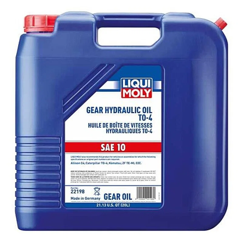 LIQUI MOLY 22198, 20L Gear Hydraulic Oil TO-4 SAE 10W