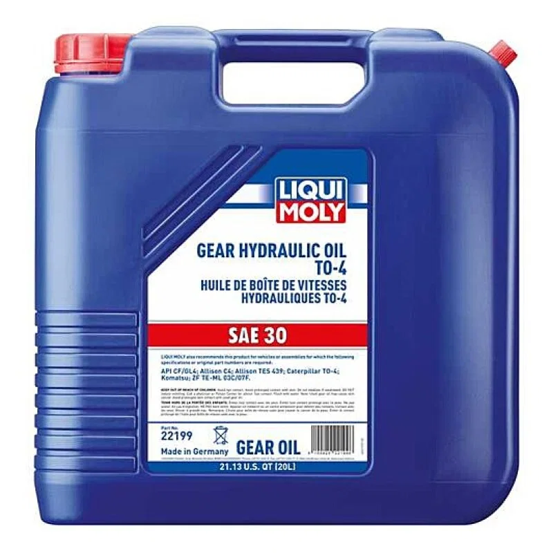 LIQUI MOLY 22199, 20L Gear Hydraulic Oil TO-4 SAE 30W