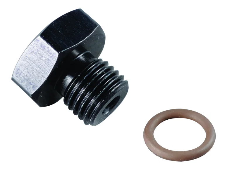 Fragola 481408-BL, 8AN Port Plug 3/4-16 - Black