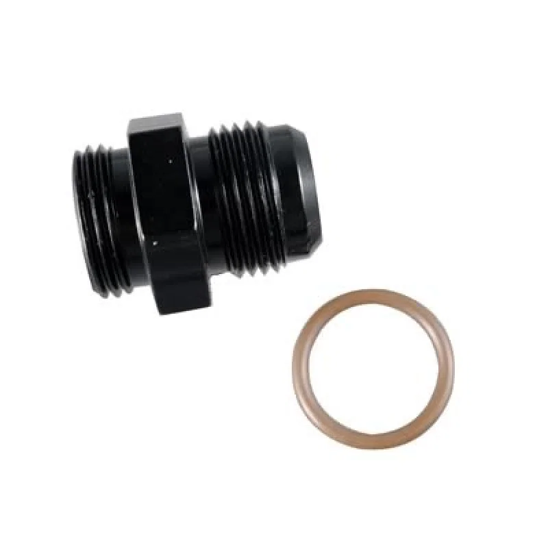 Fragola 495116-BL, 8AN x 1 5/16-12 (16) Radius Fitting - Black