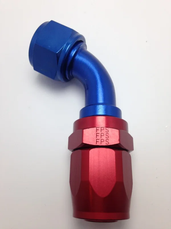 Fragola 226011, 10AN Nut x -12AN Hose 60 Degree Reducing Hose End - Blue/Red