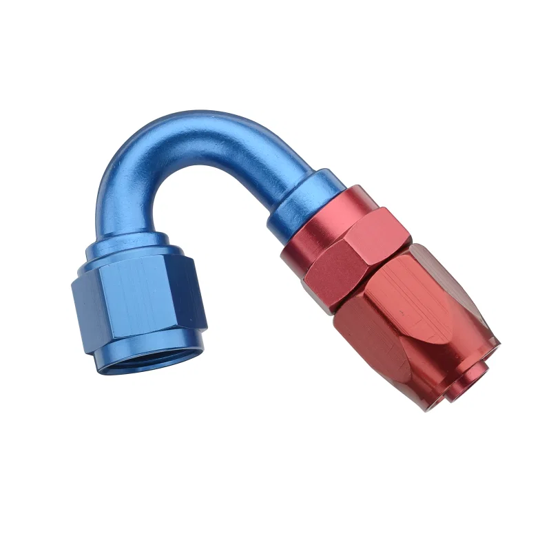 Fragola 231508, 8AN x 150 Degree Pro-Flow Hose End - Blue/Red