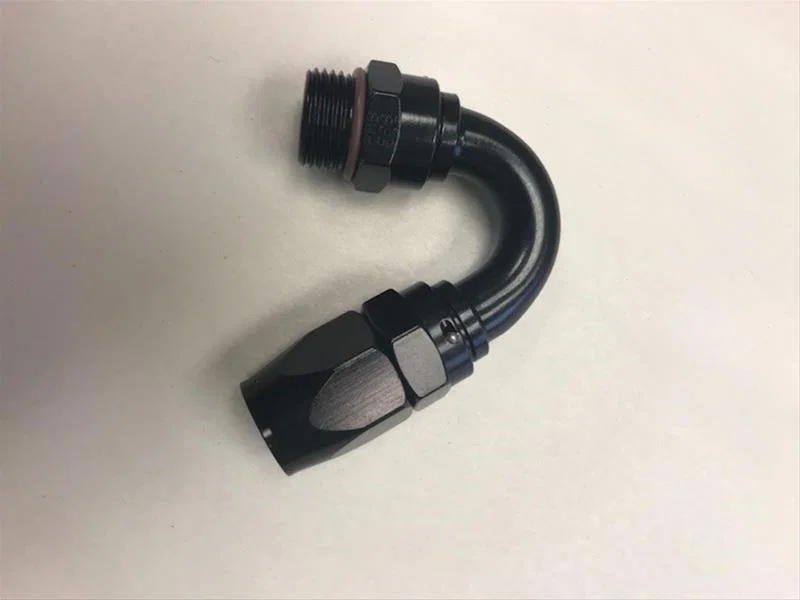 Fragola 231510-BLRAD, 10AN Male Rad. Fitting x 150 Degree Pro-Flow Hose End - Black